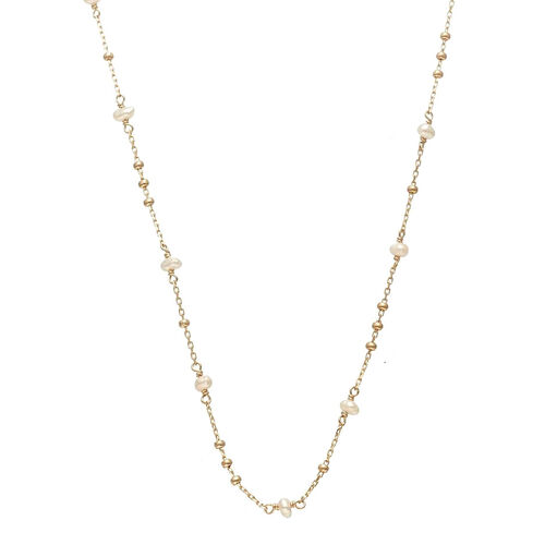 Silk & Steel Dotty Pearl Necklace